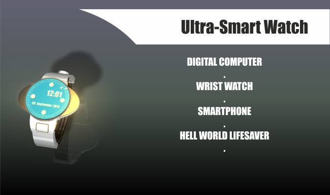 Hell World Ultra-Smart Watch, new concept in intelligend watch design.